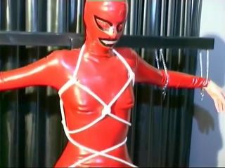 Personable slave babe is tied up and hot to trot